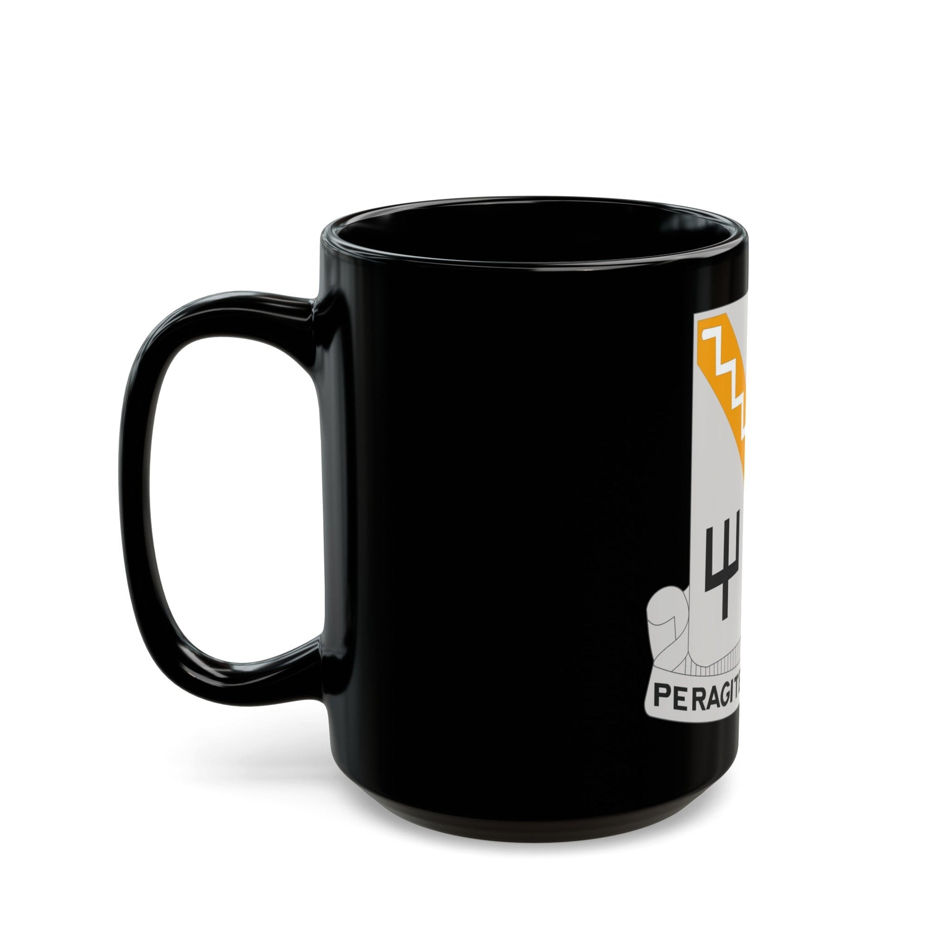 118 Signal Battalion (U.S. Army) Black Coffee Mug-The Sticker Space