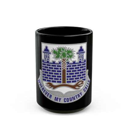 118th Infantry Regiment (U.S. Army) Black Coffee Mug-15oz-The Sticker Space