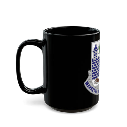 118th Infantry Regiment (U.S. Army) Black Coffee Mug-The Sticker Space