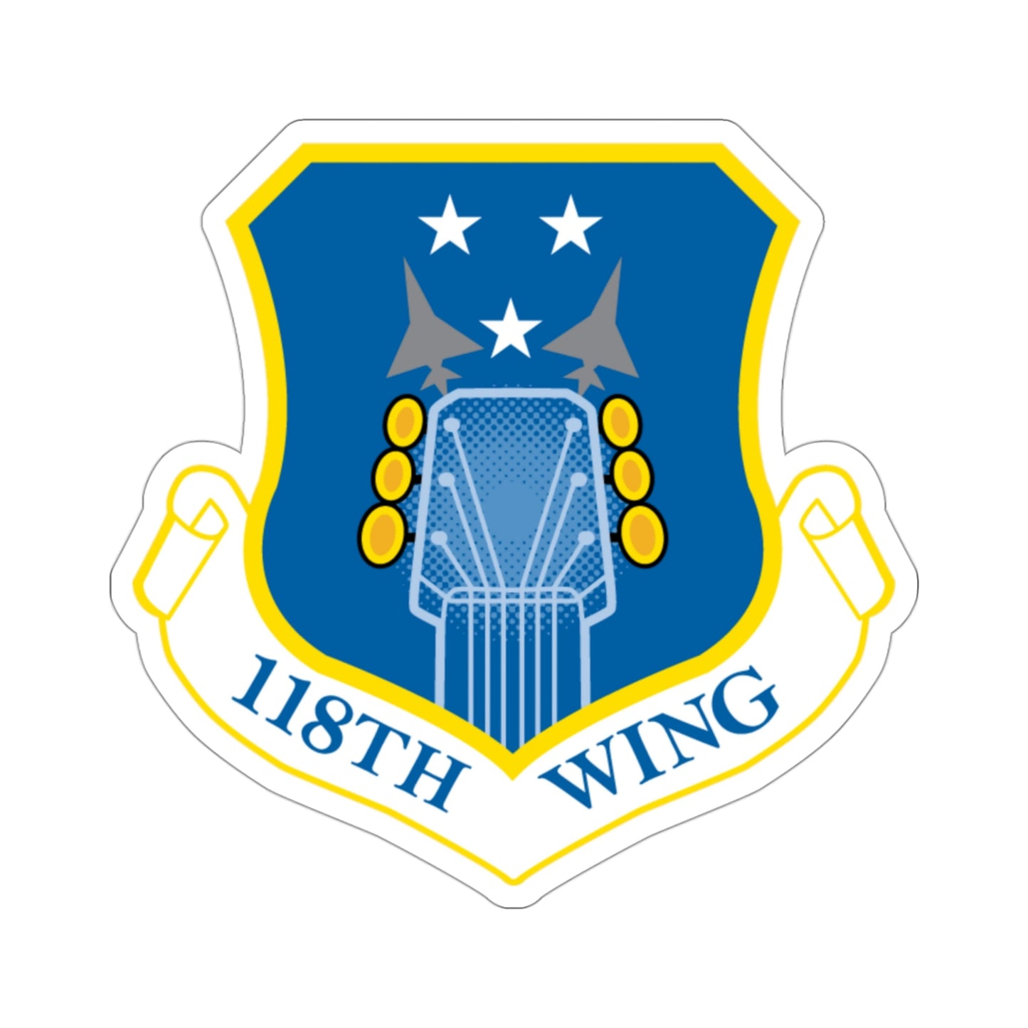 118th Wing ANG (U.S. Air Force) STICKER Vinyl Die-Cut Decal-3 Inch-The Sticker Space
