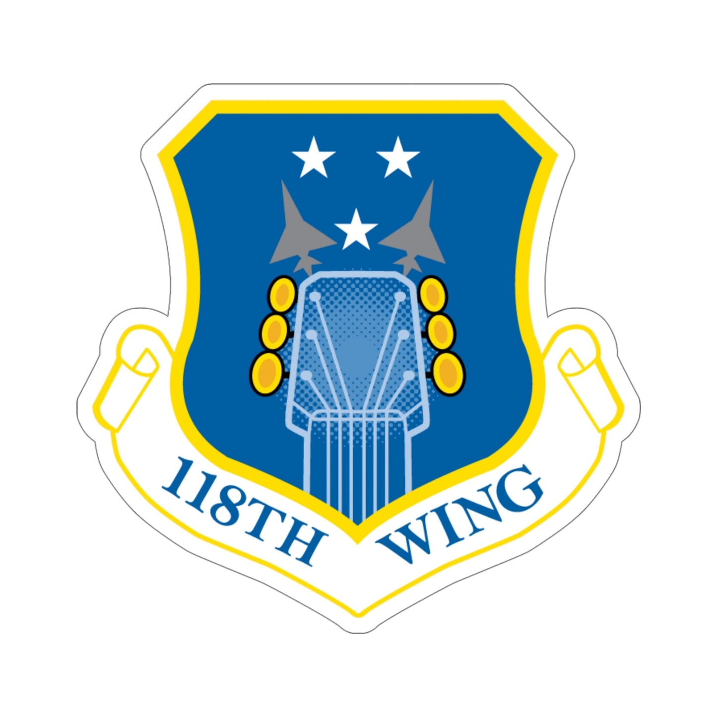 118th Wing ANG (U.S. Air Force) STICKER Vinyl Die-Cut Decal-5 Inch-The Sticker Space