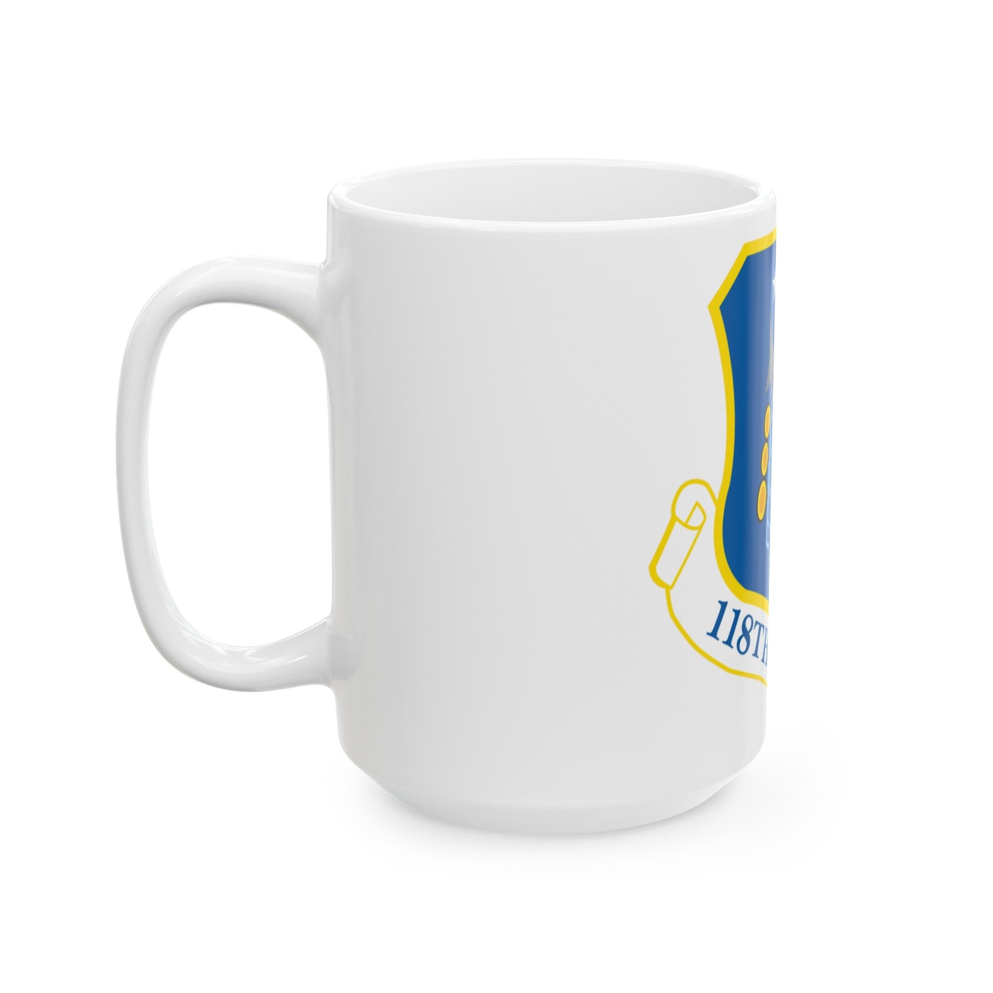 118th Wing ANG (U.S. Air Force) White Coffee Mug-The Sticker Space