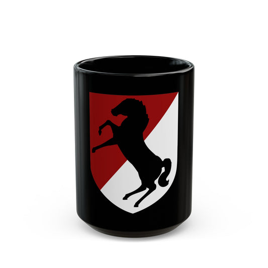 11th Armored Cavalry Regiment (U.S. Army) Black Coffee Mug-15oz-The Sticker Space