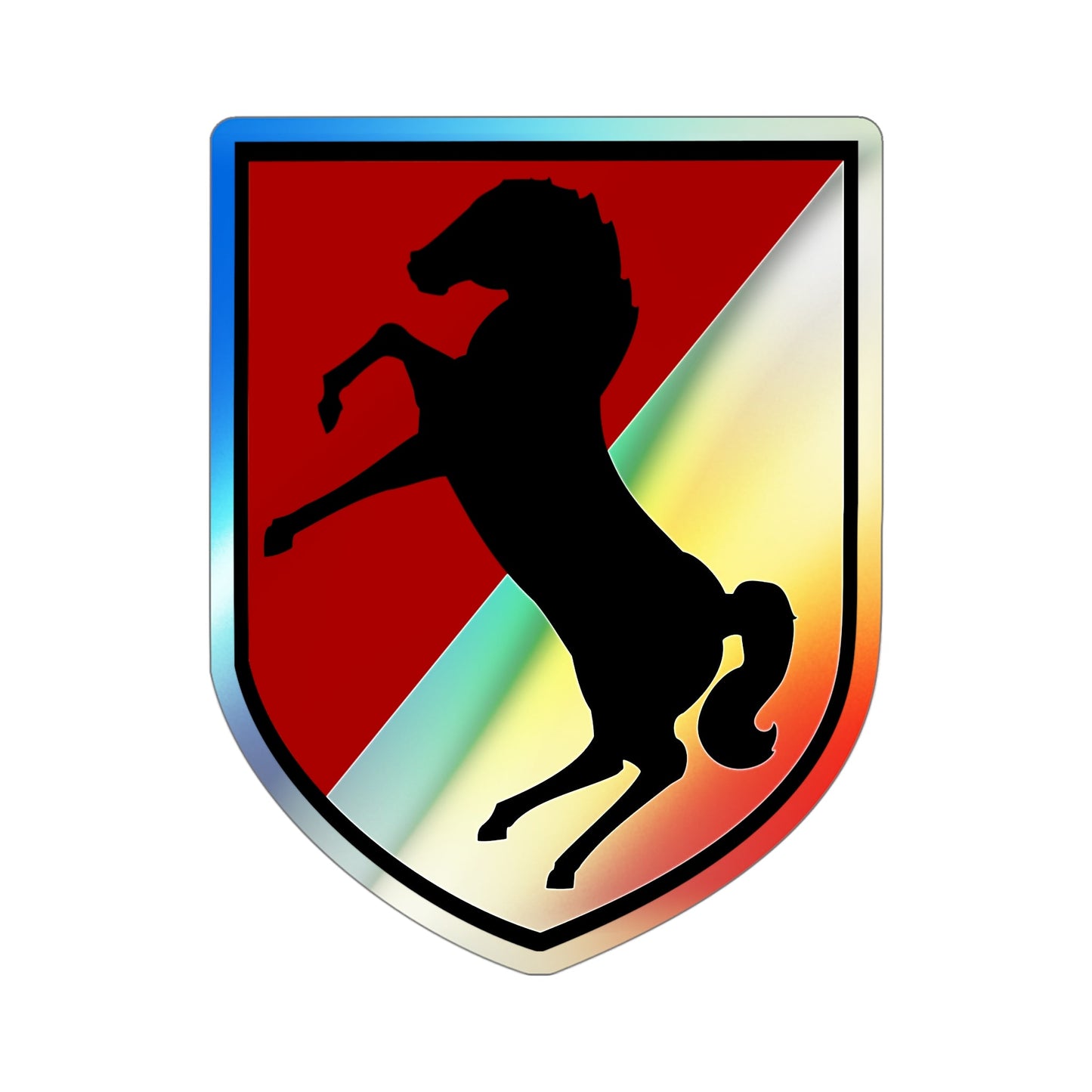 11th Armored Cavalry Regiment (U.S. Army) Holographic STICKER Die-Cut Vinyl Decal-4 Inch-The Sticker Space