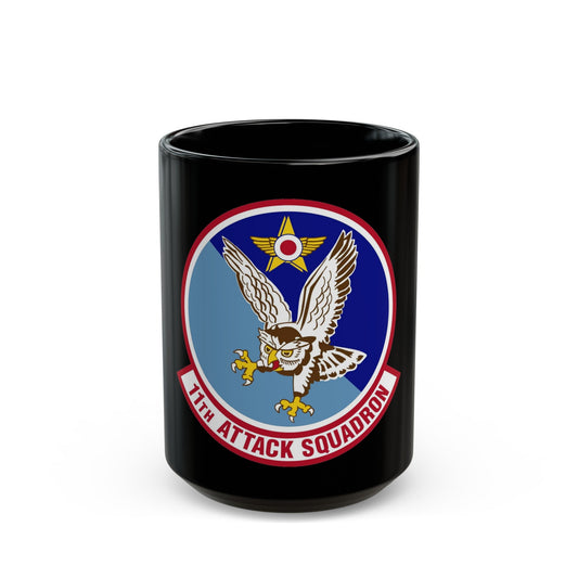 11th Attack Squadron (U.S. Air Force) Black Coffee Mug-15oz-The Sticker Space