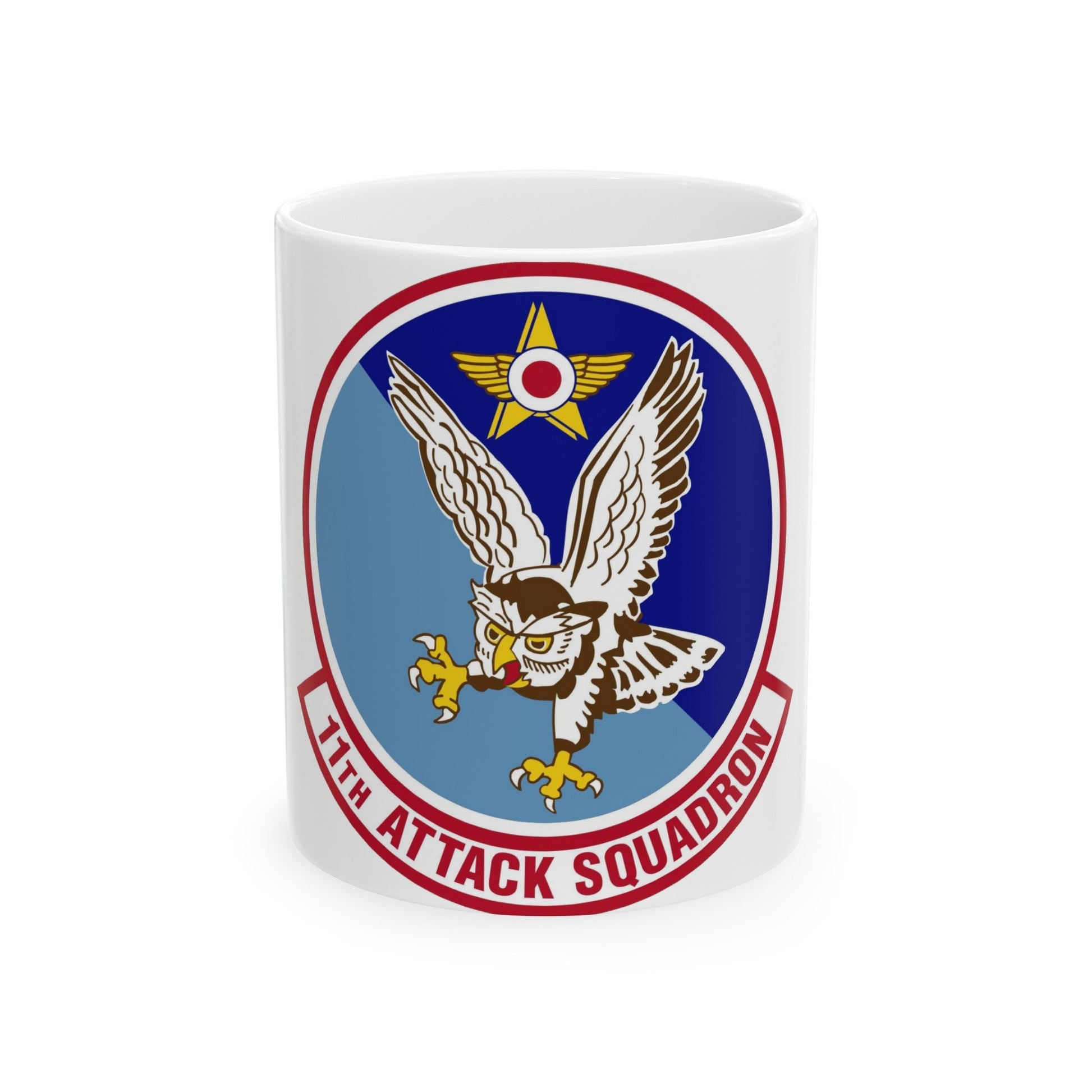 11th Attack Squadron (U.S. Air Force) White Coffee Mug-11oz-The Sticker Space