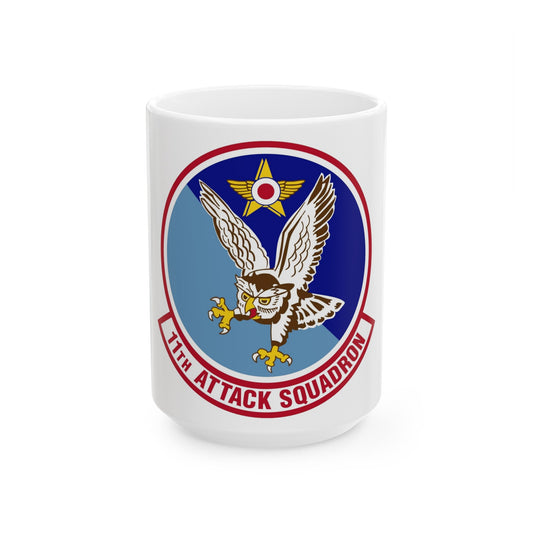 11th Attack Squadron (U.S. Air Force) White Coffee Mug-15oz-The Sticker Space