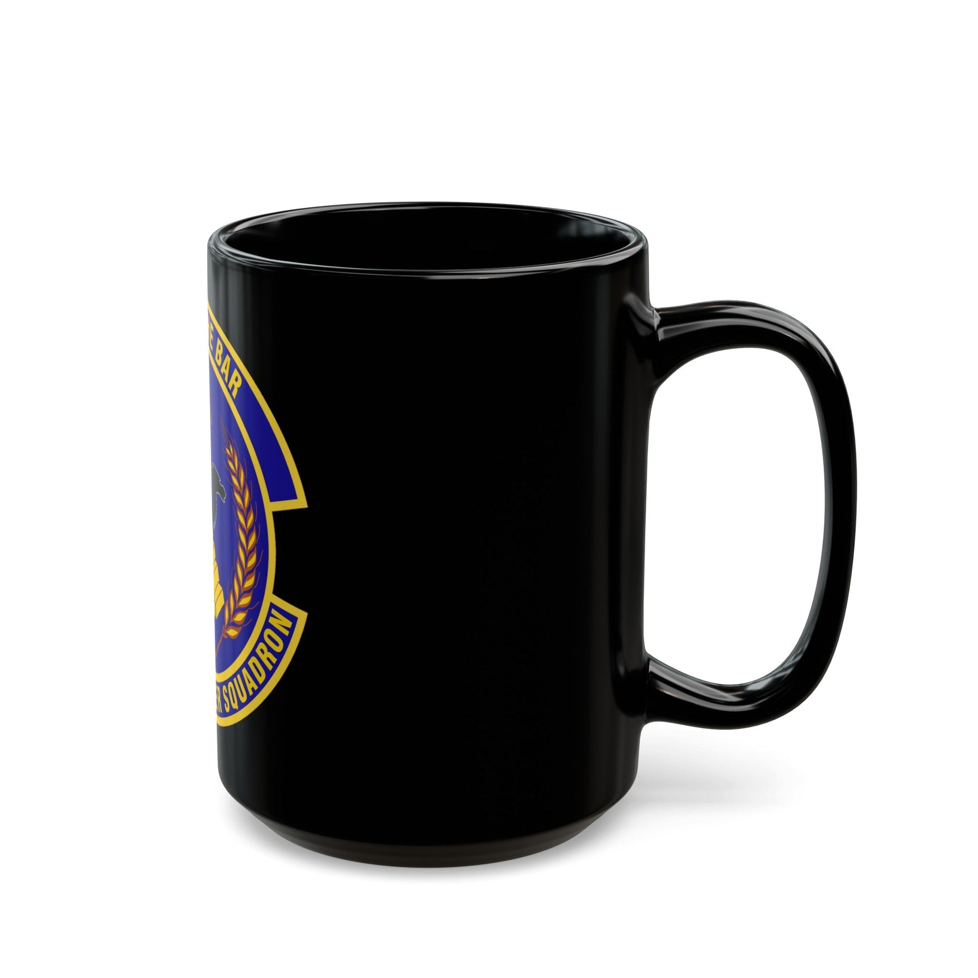 11th Comptroller Squadron (U.S. Air Force) Black Coffee Mug-The Sticker Space