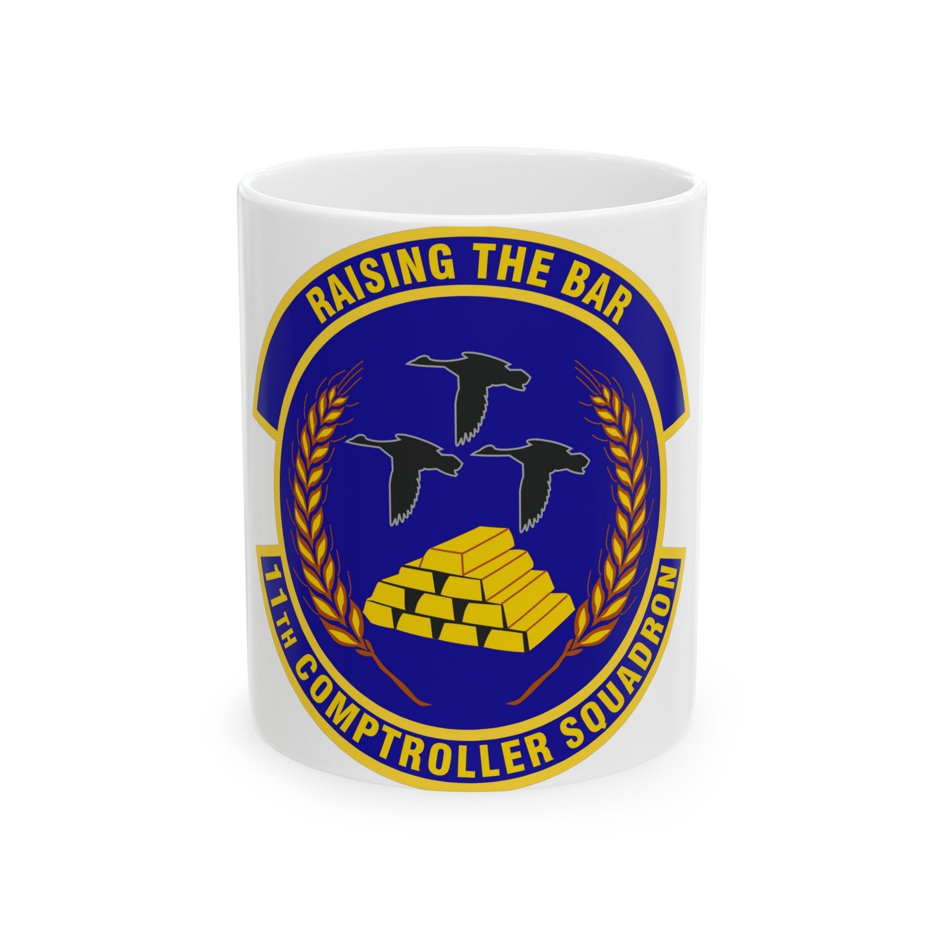 11th Comptroller Squadron (U.S. Air Force) White Coffee Mug-11oz-The Sticker Space