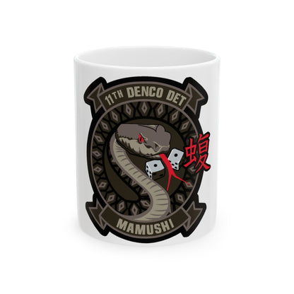 11th DENCO DET Mamushi (U.S. Navy) White Coffee Mug-11oz-The Sticker Space