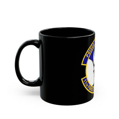 11th Force Support Squadron (U.S. Air Force) Black Coffee Mug-The Sticker Space