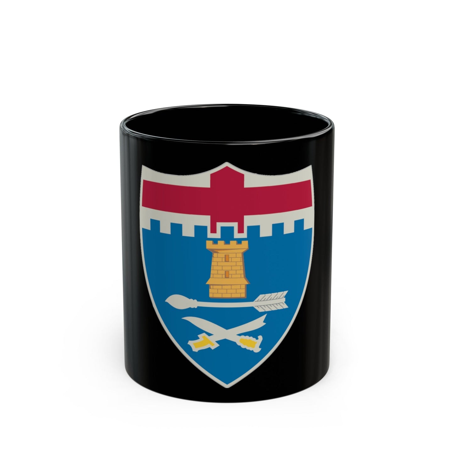 11th Infantry Regiment (U.S. Army) Black Coffee Mug-11oz-The Sticker Space
