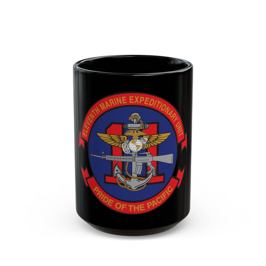 11th MEU (USMC) Black Coffee Mug-15oz-The Sticker Space