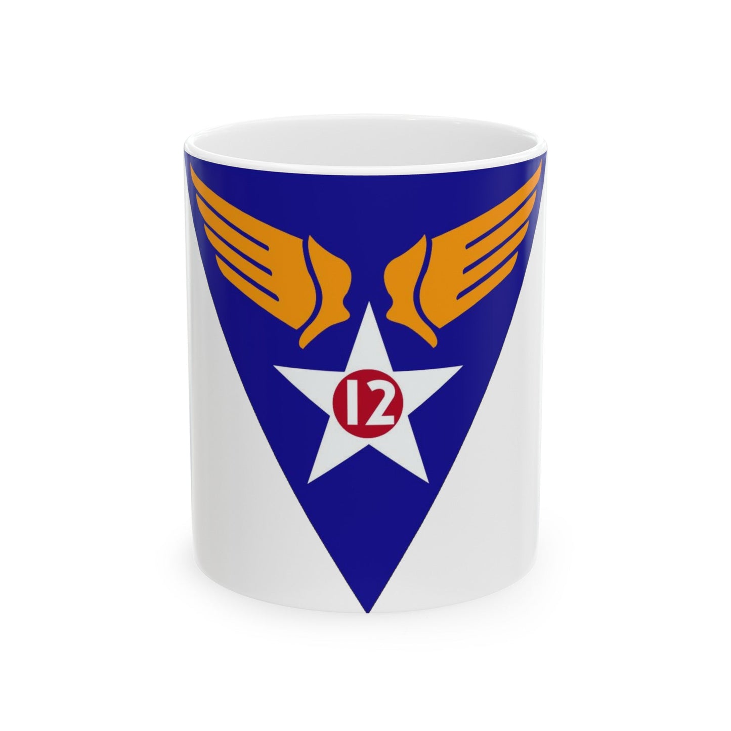 12 Air Force (U.S. Army) White Coffee Mug-11oz-The Sticker Space