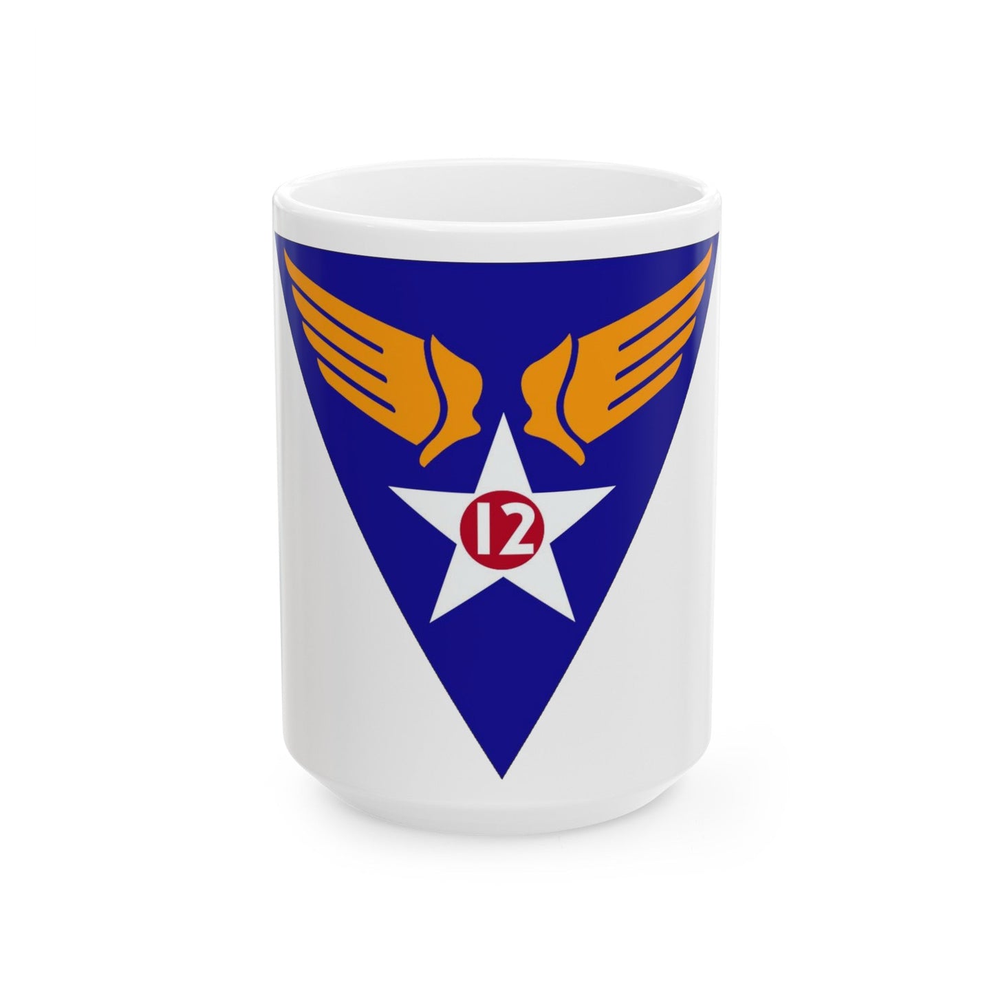 12 Air Force (U.S. Army) White Coffee Mug-15oz-The Sticker Space