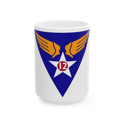 12 Air Force (U.S. Army) White Coffee Mug-15oz-The Sticker Space