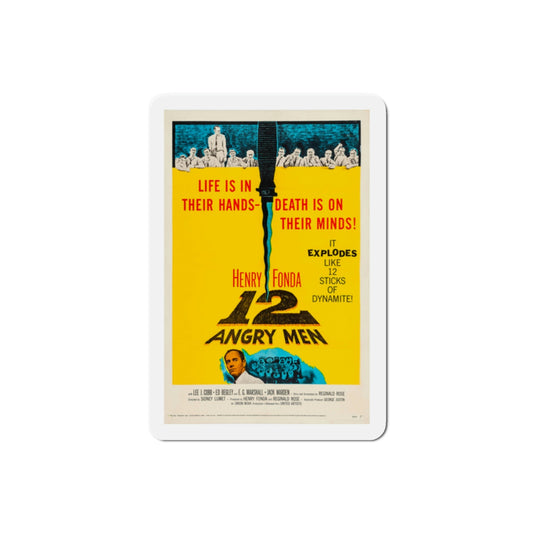 12 Angry Men 1957 Movie Poster Die-Cut Magnet-2 Inch-The Sticker Space