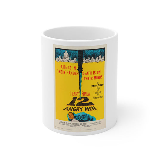 12 Angry Men 1957 Movie Poster - White Coffee Cup 11oz-11oz-The Sticker Space