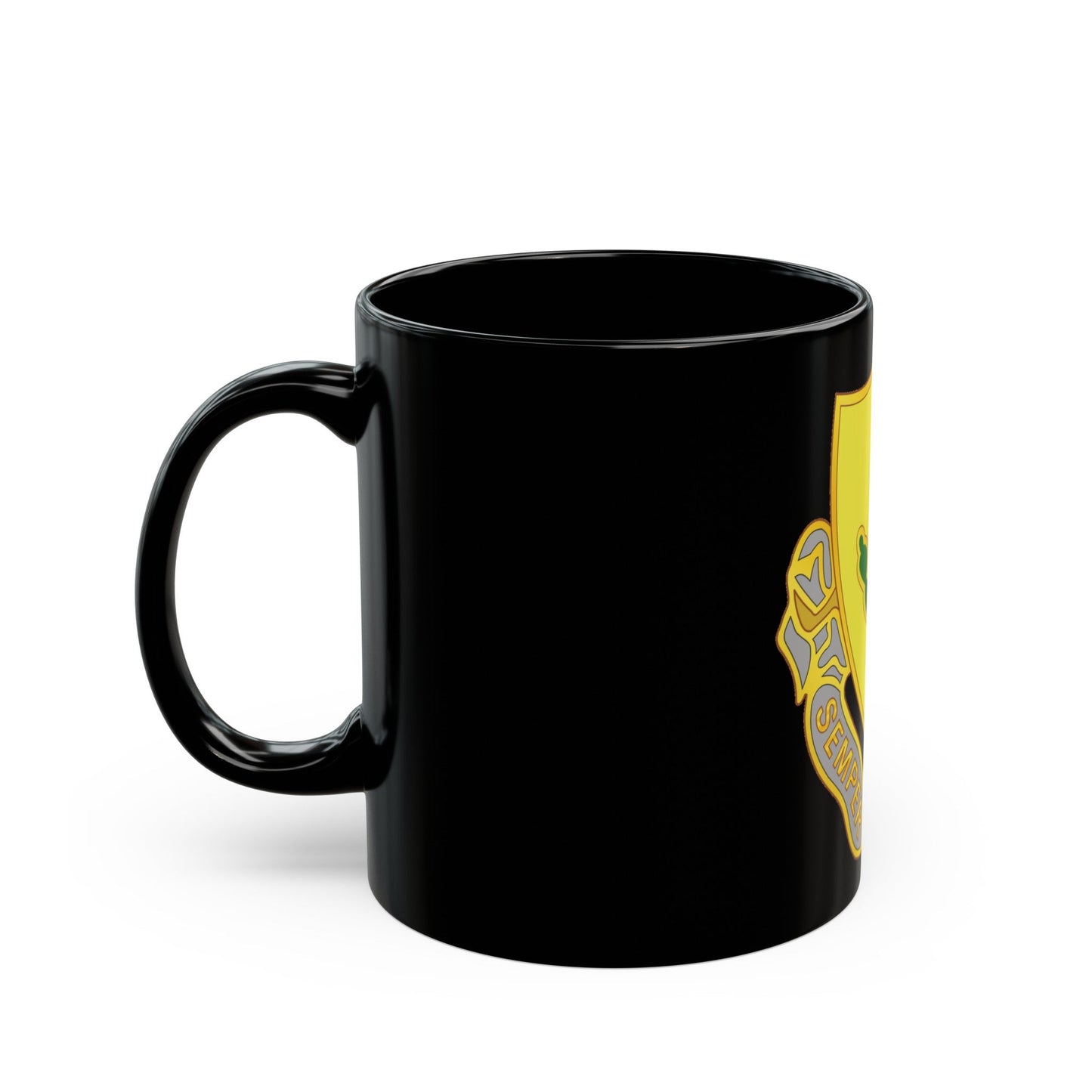 12 Cavalry Regiment (U.S. Army) Black Coffee Mug-The Sticker Space