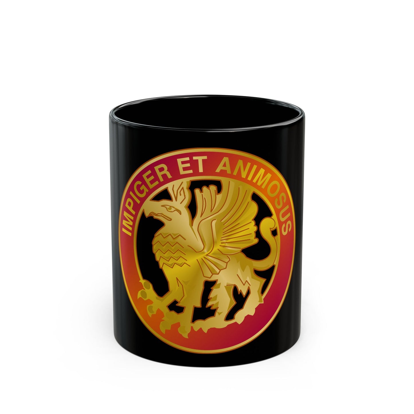 12 Coast Artillery Regiment (U.S. Army) Black Coffee Mug-11oz-The Sticker Space