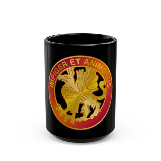 12 Coast Artillery Regiment (U.S. Army) Black Coffee Mug-15oz-The Sticker Space