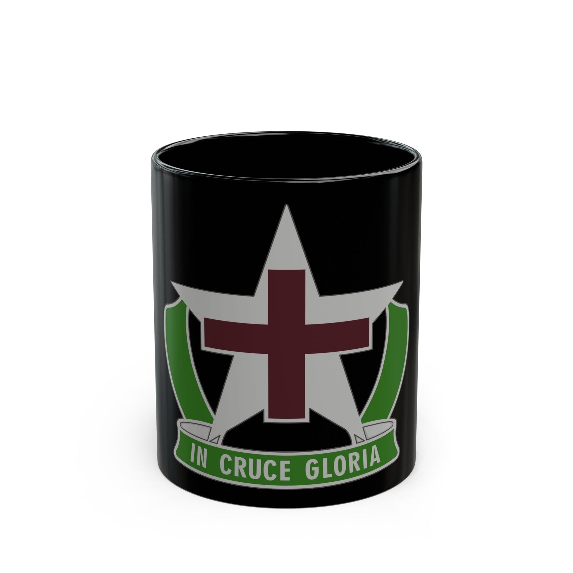 12 Field Hospital (U.S. Army) Black Coffee Mug-11oz-The Sticker Space