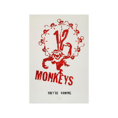 12 Monkeys 1995 - Matte Paper Movie Poster-12″ x 18″ (Vertical)-The Sticker Space