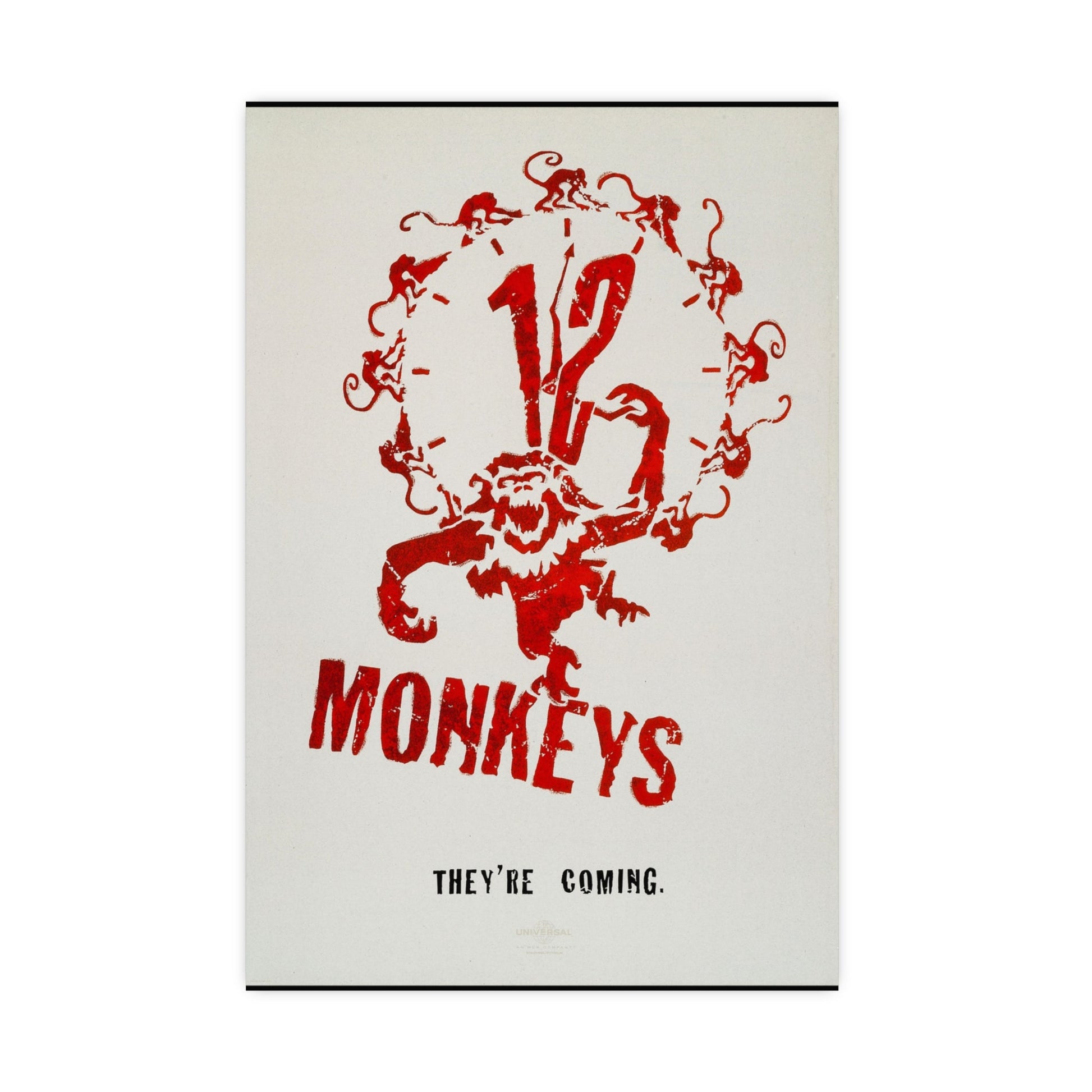 12 Monkeys 1995 - Matte Paper Movie Poster-16″ x 24″ (Vertical)-The Sticker Space