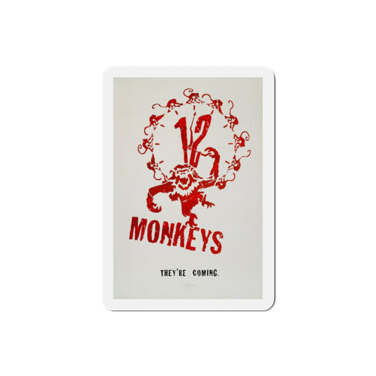 12 Monkeys 1995 Movie Poster Die-Cut Magnet-2" x 2"-The Sticker Space