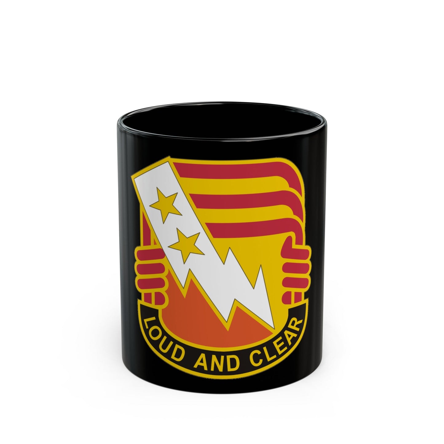 12 Signal Group (U.S. Army) Black Coffee Mug-11oz-The Sticker Space