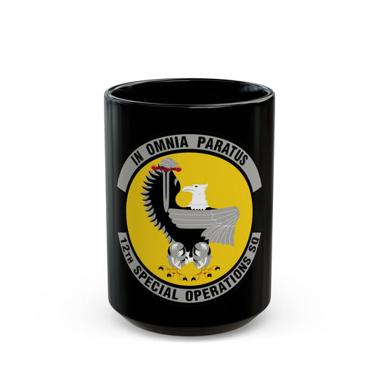 12 Special Operations Squadron AFSOC (U.S. Air Force) Black Coffee Mug-15oz-The Sticker Space