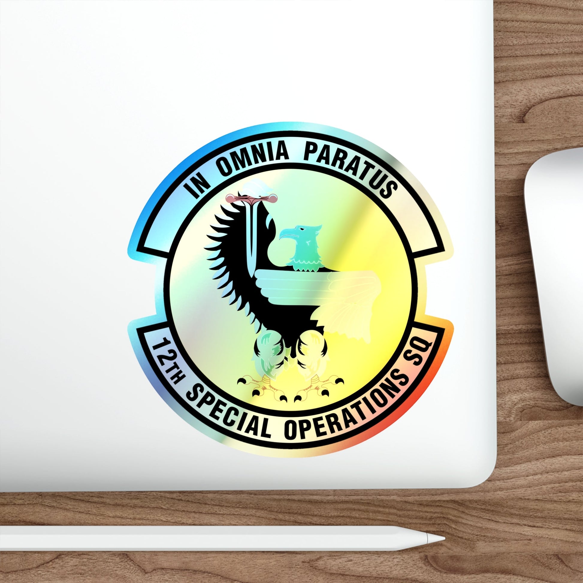 12 Special Operations Squadron AFSOC (U.S. Air Force) Holographic STICKER Die-Cut Vinyl Decal-The Sticker Space