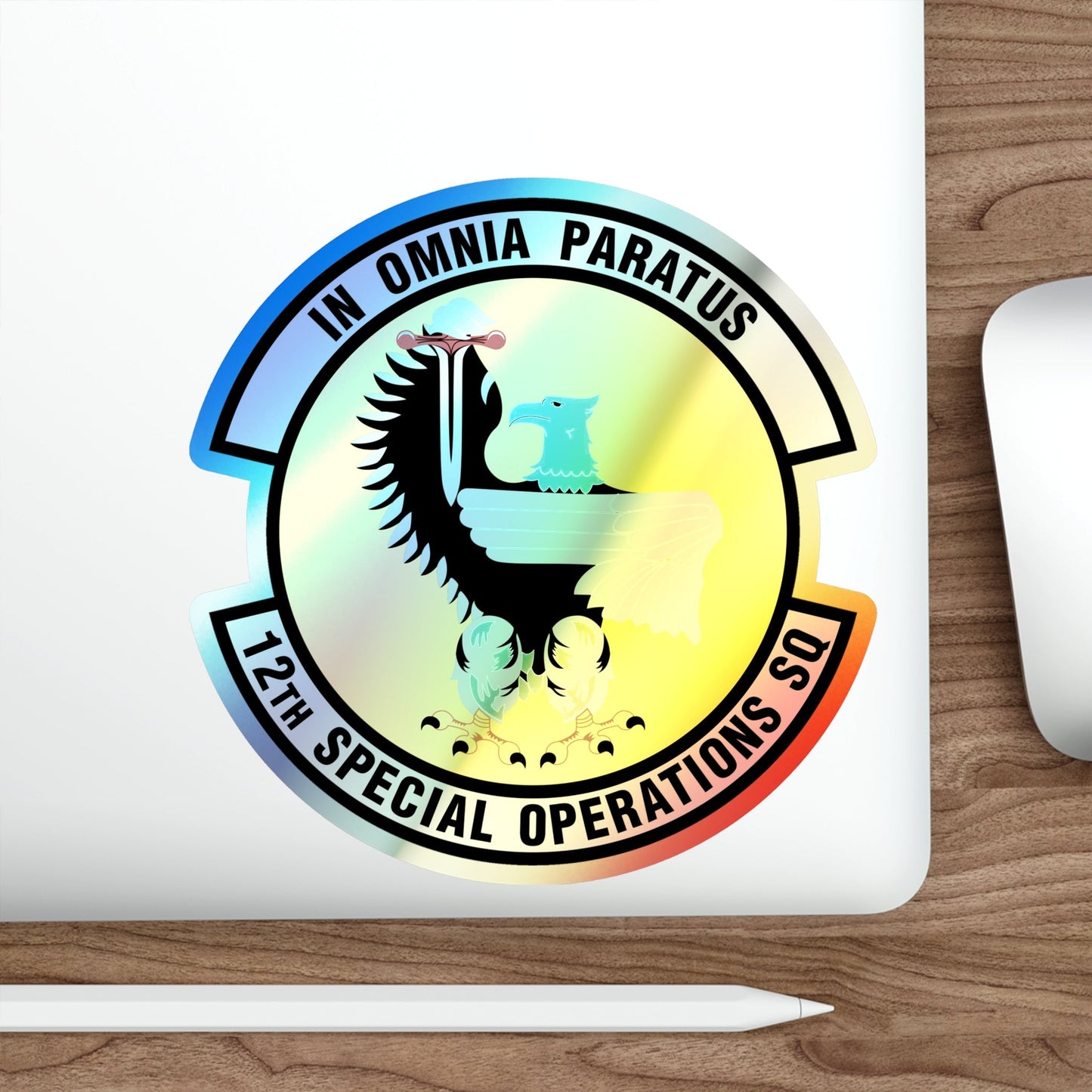 12 Special Operations Squadron AFSOC (U.S. Air Force) Holographic STICKER Die-Cut Vinyl Decal-The Sticker Space