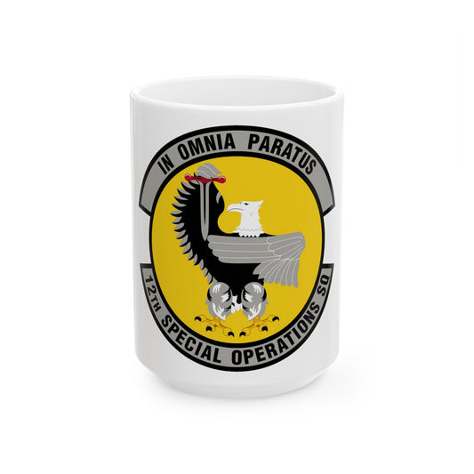 12 Special Operations Squadron AFSOC (U.S. Air Force) White Coffee Mug-15oz-The Sticker Space