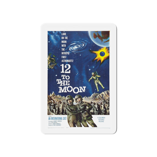 12 TO THE MOON 1960 Movie Poster - Die-Cut Magnet-6 × 6"-The Sticker Space