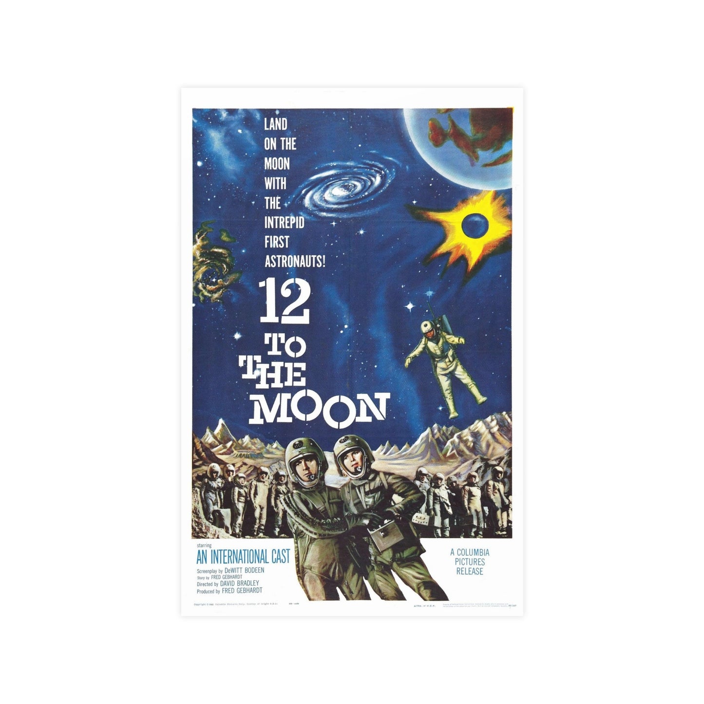 12 TO THE MOON 1960 - Paper Movie Poster-11″ x 17″ (Vertical)-The Sticker Space