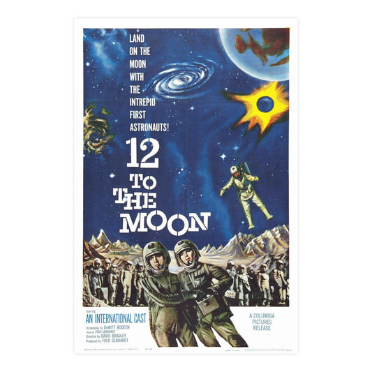 12 TO THE MOON 1960 - Paper Movie Poster-24″ x 36″ (Vertical)-The Sticker Space