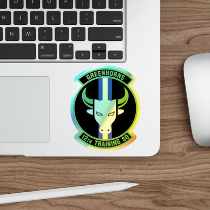 12 Training Sq AETC (U.S. Air Force) Holographic STICKER Die-Cut Vinyl Decal-The Sticker Space