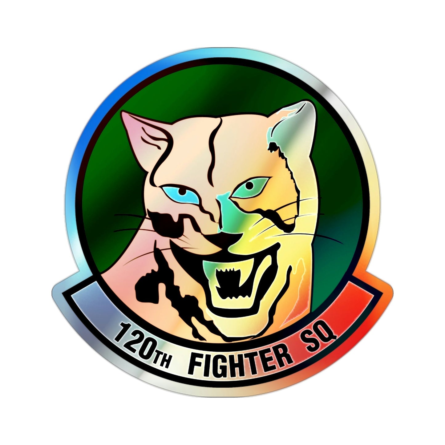 120th Fighter Squadron (U.S. Air Force) Holographic STICKER Die-Cut Vinyl Decal-2 Inch-The Sticker Space
