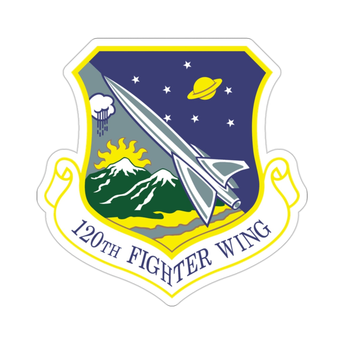 120th Fighter Wing (U.S. Air Force) STICKER Vinyl Die-Cut Decal-2 Inch-The Sticker Space