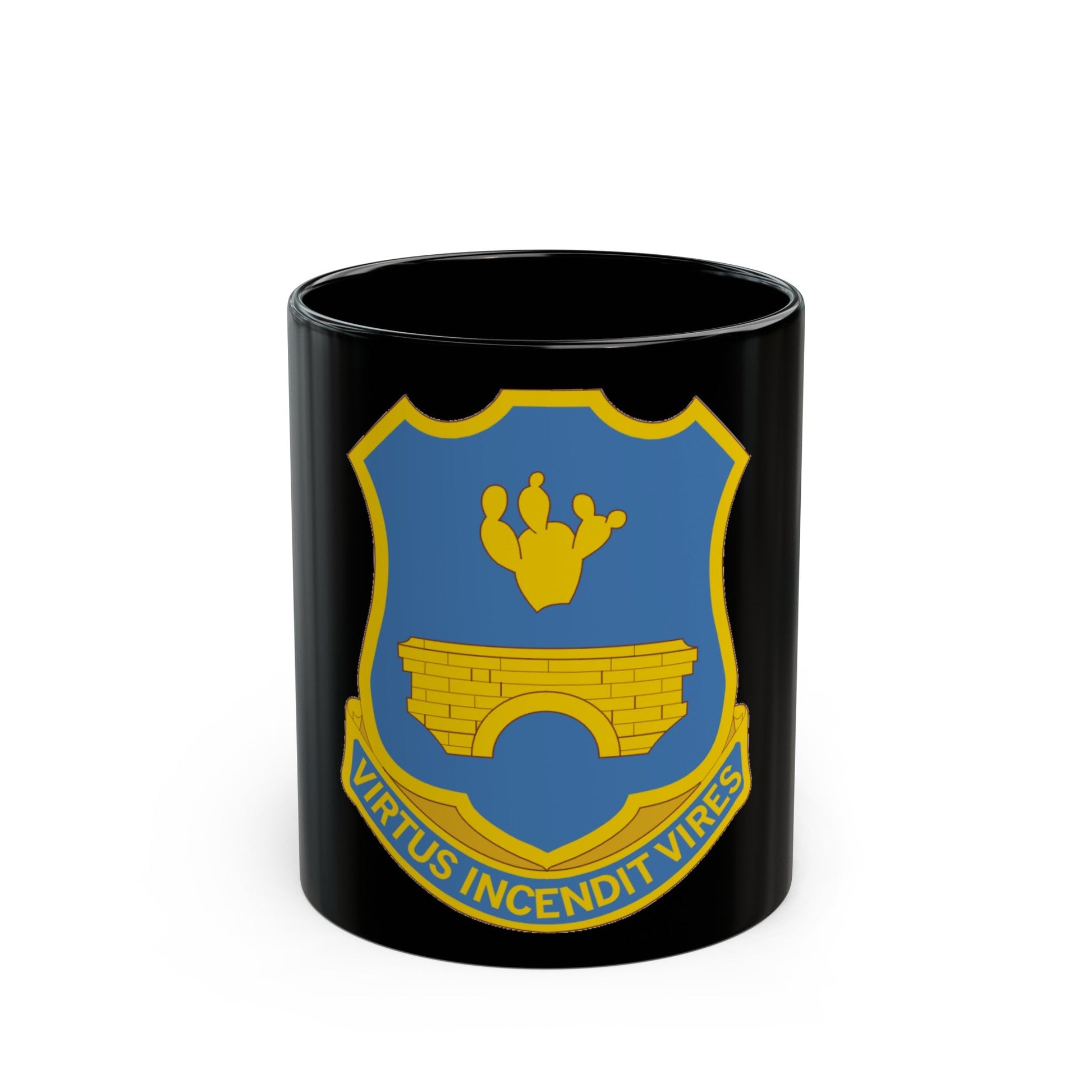 120th Infantry Regiment (U.S. Army) Black Coffee Mug-11oz-The Sticker Space