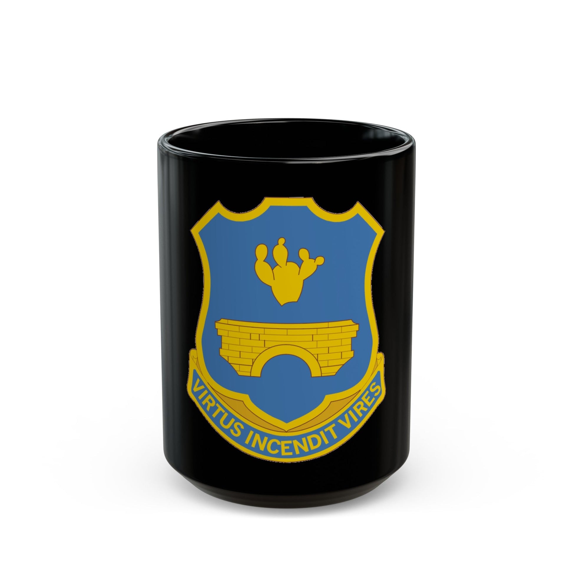 120th Infantry Regiment (U.S. Army) Black Coffee Mug-15oz-The Sticker Space