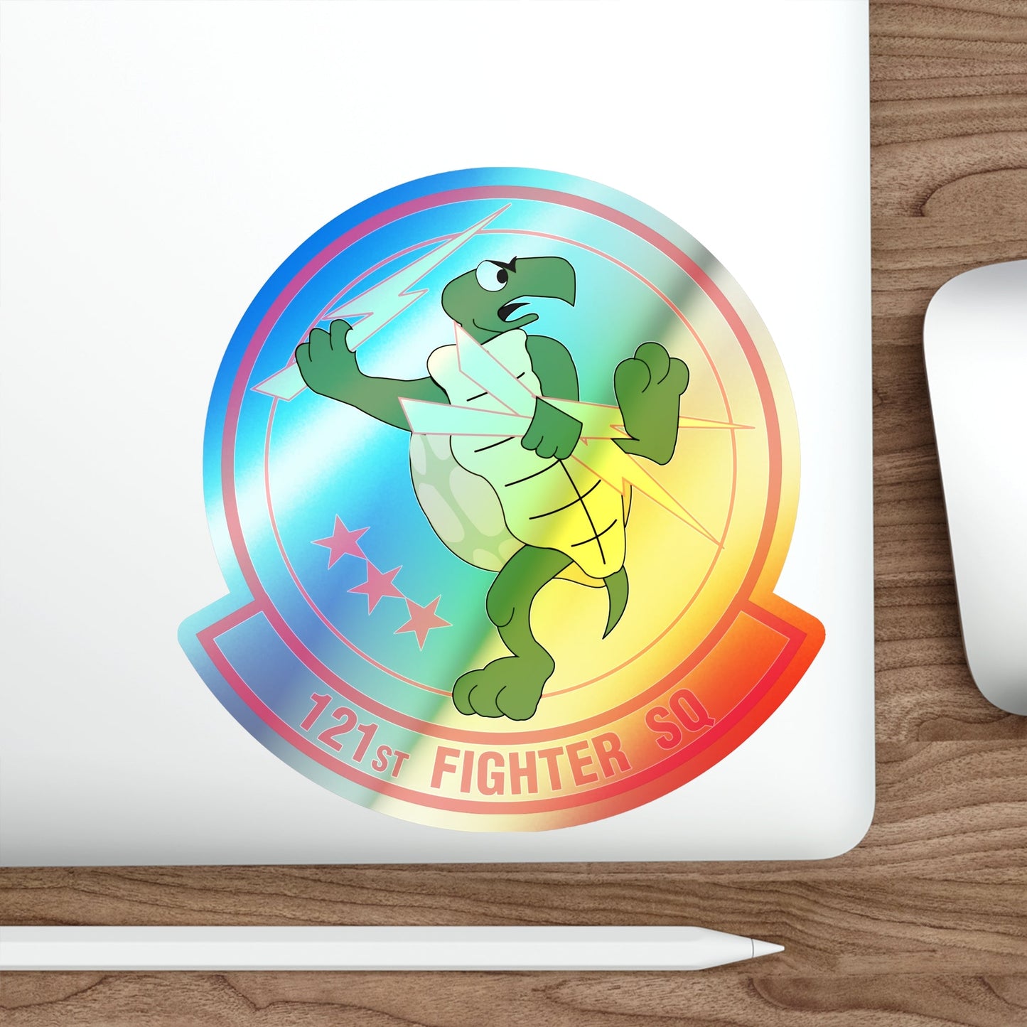 121 Fighter Squadron (U.S. Air Force) Holographic STICKER Die-Cut Vinyl Decal-The Sticker Space