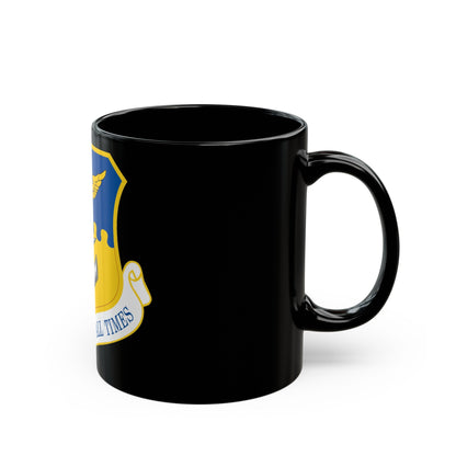 121st Air Refueling Wing (U.S. Air Force) Black Coffee Mug-The Sticker Space