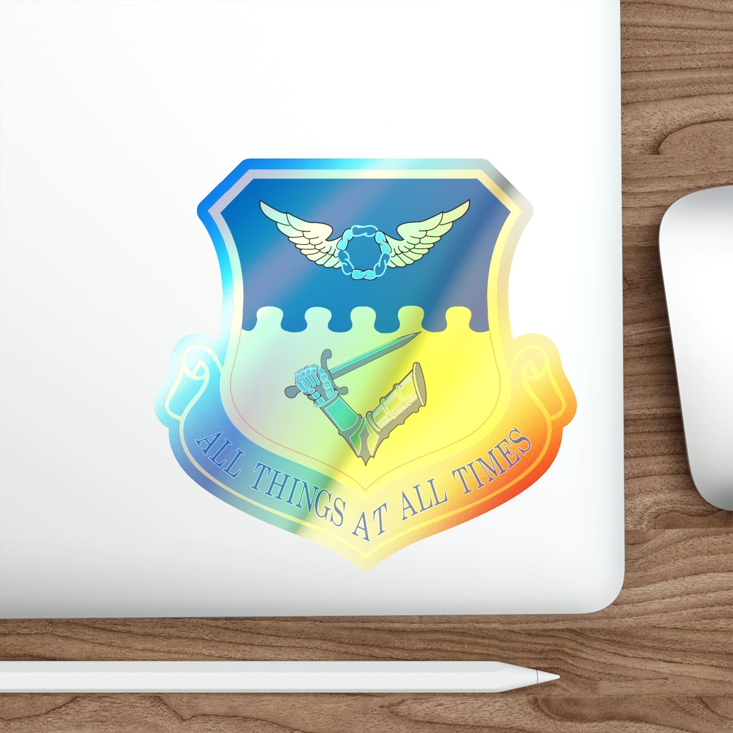 121st Air Refueling Wing (U.S. Air Force) Holographic STICKER Die-Cut Vinyl Decal-The Sticker Space