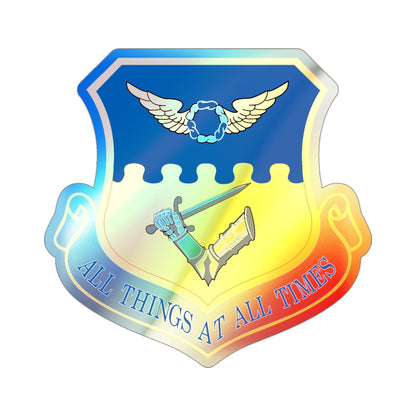 121st Air Refueling Wing (U.S. Air Force) Holographic STICKER Die-Cut Vinyl Decal-3 Inch-The Sticker Space