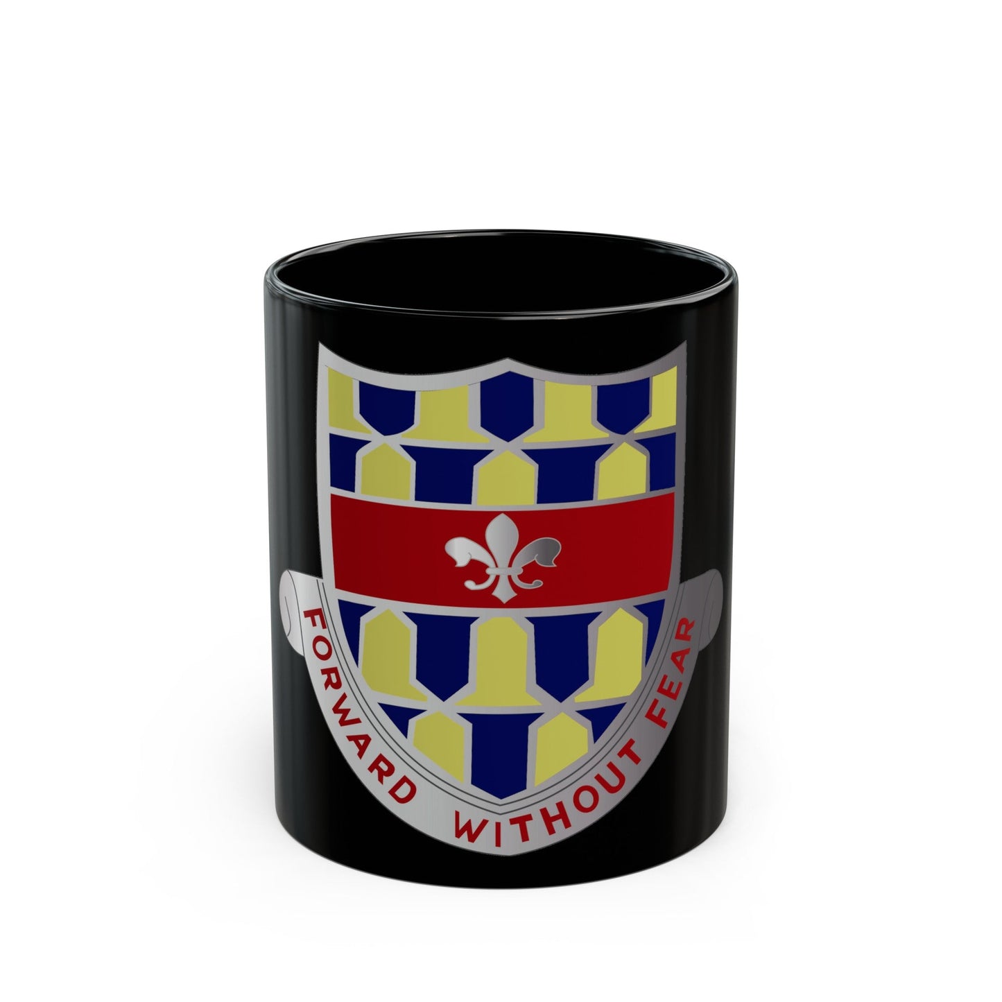 122 Cavalry Regiment (U.S. Army) Black Coffee Mug-11oz-The Sticker Space