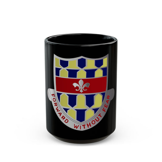 122 Cavalry Regiment (U.S. Army) Black Coffee Mug-15oz-The Sticker Space