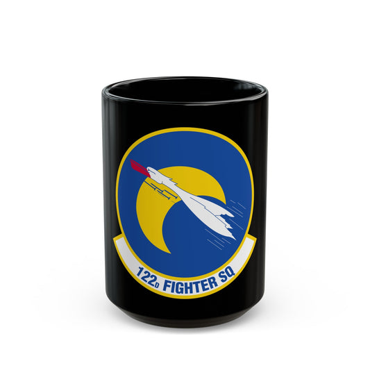 122 Fighter Squadron (U.S. Air Force) Black Coffee Mug-15oz-The Sticker Space