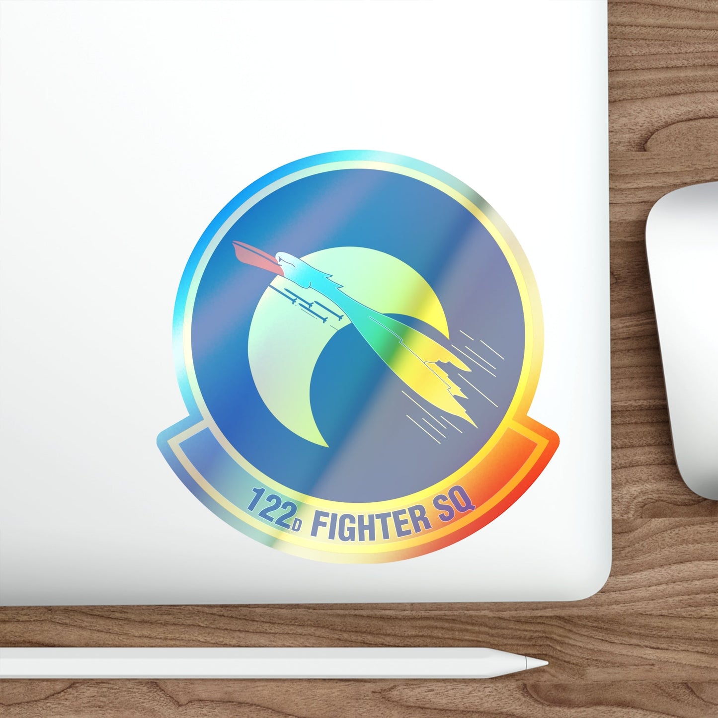 122 Fighter Squadron (U.S. Air Force) Holographic STICKER Die-Cut Vinyl Decal-The Sticker Space